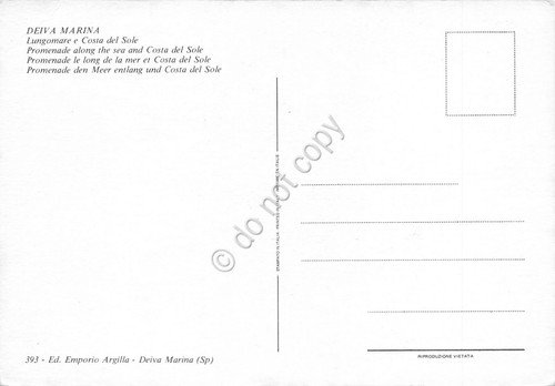Cartolina Deiva Marina Lungomare e Costa del Sol stabilimento spiaggia | Immagine Gallery 2