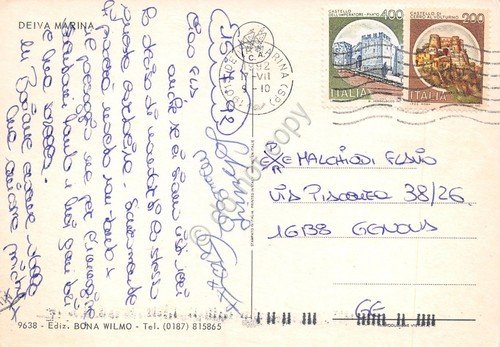 Cartolina Deiva Marina Vedute Pin Up 1992 (La Spezia) | Immagine Gallery 2