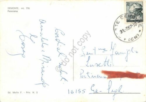 Cartolina Demonte Panorama 1967 | Immagine Gallery 2