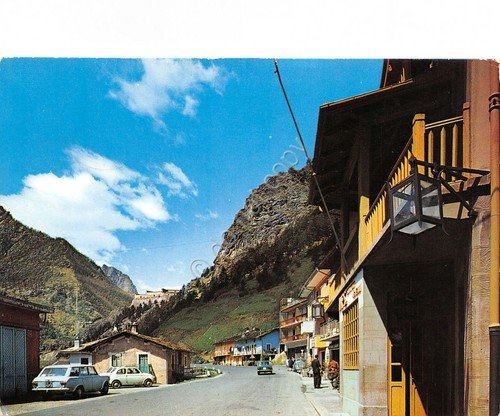 Cartolina Depò Fenestrelle centro 1975 insegna tabacchi animata | Immagine principale