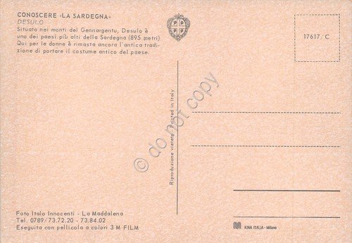 Cartolina Desulo Costume tradizionale donne | Immagine Gallery 2
