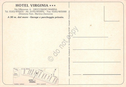 Cartolina Diano Marina Hotel Virginia vedute (Imperia) | Immagine Gallery 2