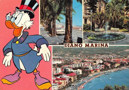 Cartolina Diano Marina vedute 1975 Paperon de Paperoni (Imperia) | Immagine principale