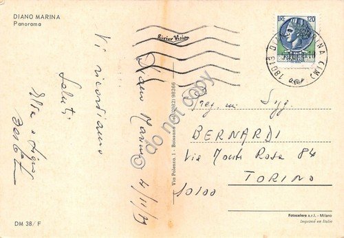 Cartolina Diano Marina vedutine 1979 (Imperia) | Immagine Gallery 2