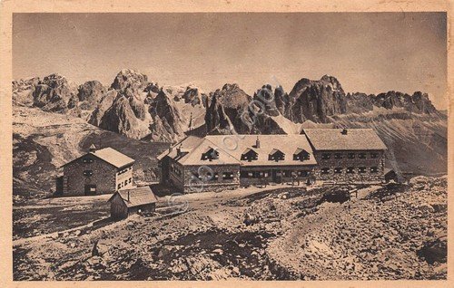 Cartolina Die Schlernhauser Dolomiti 1923