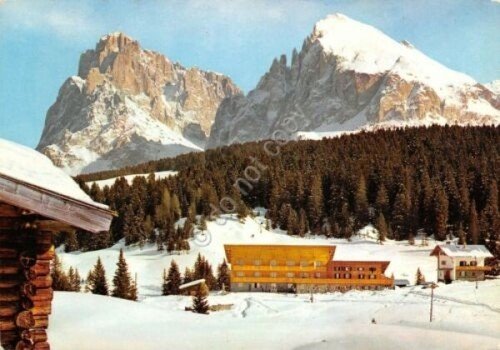 Cartolina Dolomiti Alpe di Siusi Albergo Floralpina 1968