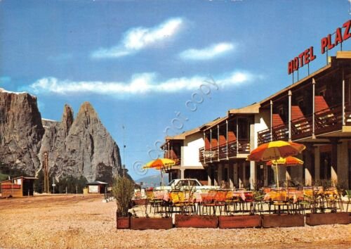 Cartolina Dolomiti Alpe di Siusi Hotel Plaza 1972 (Bolzano)