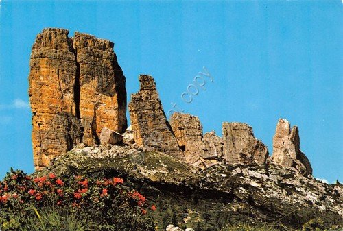 Cartolina Dolomiti Cinque Torri 1986 (Belluno) | Immagine principale