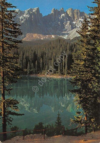 Cartolina Dolomiti Lago Carezza Gruppo Latemar (Bolzano) | Immagine principale