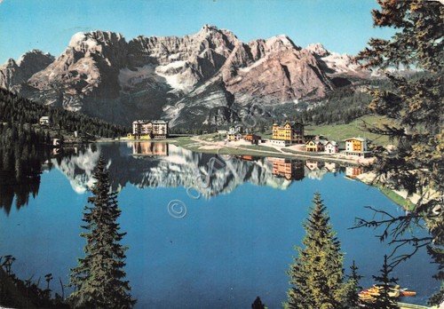 Cartolina Dolomiti Lago Misurina Sorapis 1967