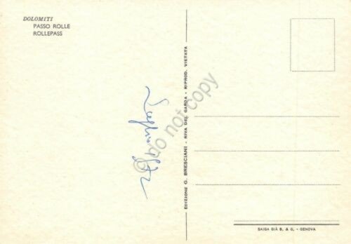 Cartolina Dolomiti Passo Rolle Illustrata Raimondi
