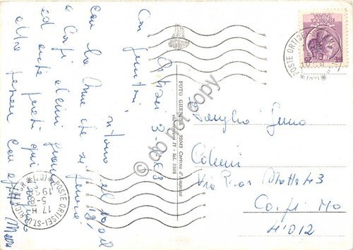 Cartolina Dolomiti Passo Sella Albergo Maria Flora 1968