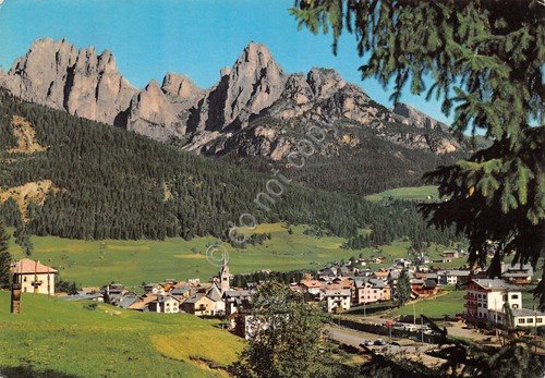 Cartolina Dolomiti Pozza di Fassa panorama e Gruppo Catinaccio 1972 … | Immagine principale
