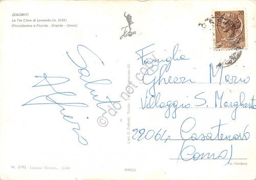 Cartolina Dolomiti Tre cime di Lavaredo (Belluno) | Immagine Gallery 2