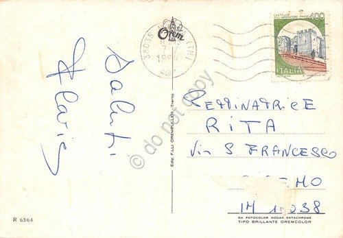 Cartolina Dolomiti vedute 1984 (Trento) | Immagine Gallery 2