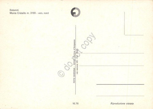 Cartolina Dolomiti verso nord panorama con cavalli e Monte Cristallo | Immagine Gallery 2