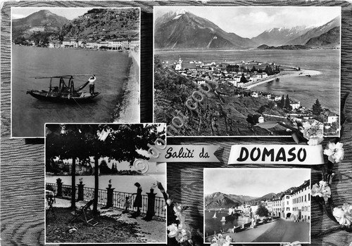 Cartolina Domaso Vedutine 1961 (Como)