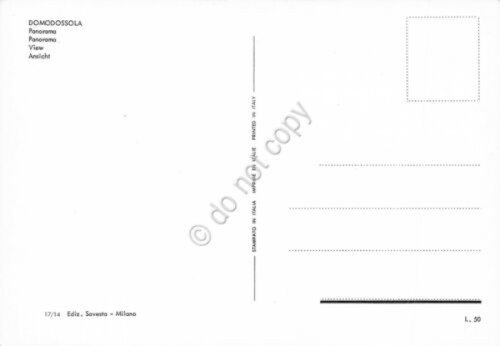 Cartolina Domodossola Panorama
