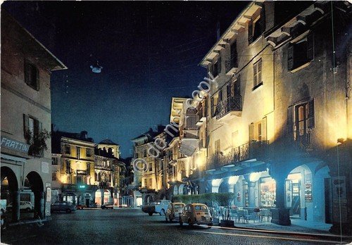 Cartolina Domodossola Piazza del Mercato Notturno