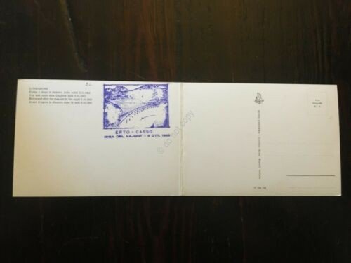 Cartolina doppia Longarone prima e dopo il disastro del 1963 | Immagine Gallery 2