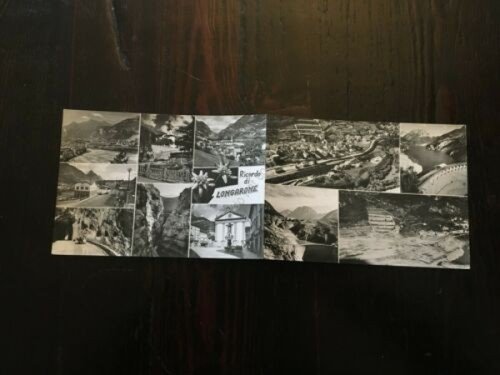 Cartolina doppia Longarone vedute varie