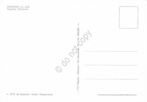 Cartolina Dronero Piazza Allemandi Philips Tabacchi Fiat 500 | Immagine Gallery 2