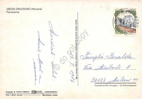 Cartolina Druogno Panorama 1984 (Verbania) | Immagine Gallery 2