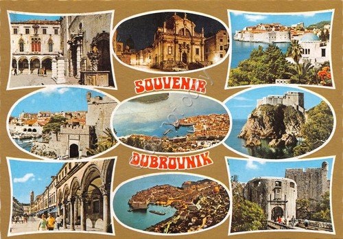 Cartolina Dubrovnik varie vedute anni '80 | Immagine principale