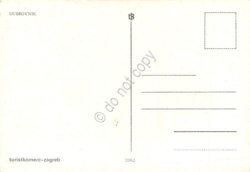 Cartolina Dubrovnik veduta aerea città anni '80 | Immagine Gallery 2