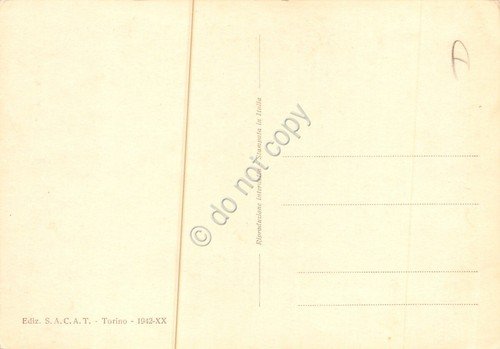 Cartolina Ed Sacat N.699 veduta mare con barca BN 1942