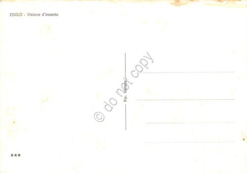 Cartolina Edolo piazza del paese auto d'epoca | Immagine Gallery 2