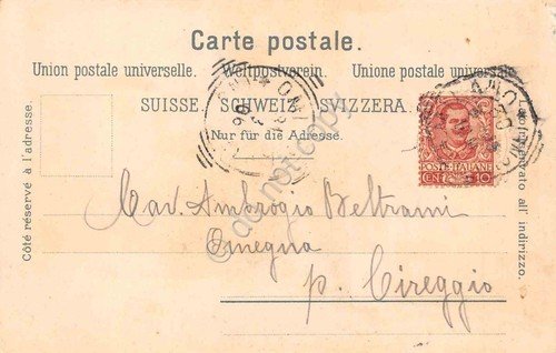 Cartolina Einsiedeln Gruss aus Haptplatz 1900 circa | Immagine Gallery 2