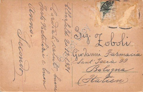 Cartolina Elberfeld Hotel Kaiserhof 1921