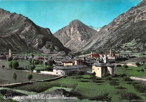 Cartolina Entraeque Panorama- 1961 (Cuneo)