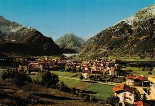 Cartolina Entraque panorama timbro Campestivo River Boys 1981