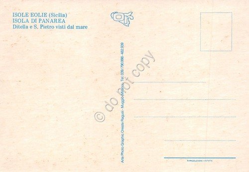 Cartolina Eolie Isola di Panarea Ditella e S. Pietro dal … | Immagine Gallery 2