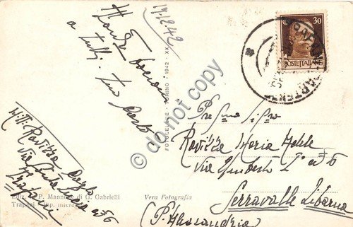 Cartolina Erice Duomo Navata Centrale 1942 Fotocelere | Immagine Gallery 2