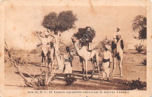 Cartolina Eritrea Vicario Apostolico attraverso la Regione Cumana Serie IX … | Immagine principale