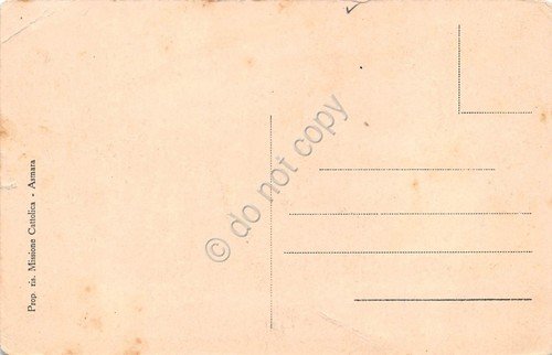 Cartolina Eritrea Vicario Apostolico attraverso la Regione Cumana Serie IX …