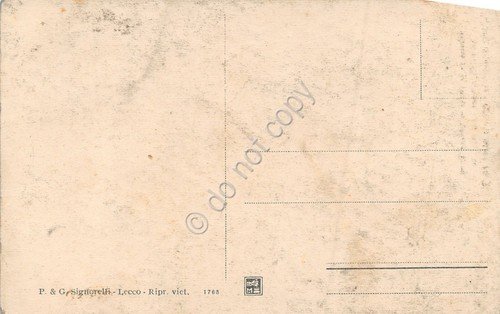 Cartolina Erve sopra Calolzio Burrone e cascata Tinello