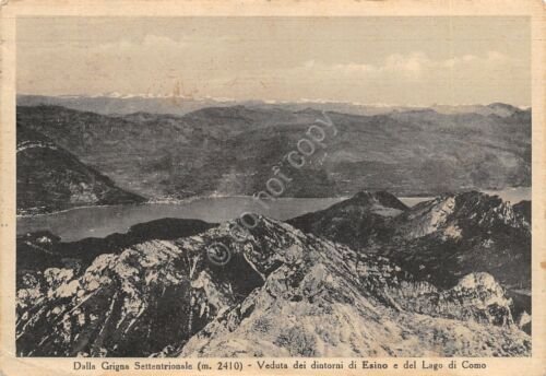 Cartolina Esino e Lago di Como dintorni veduta dalla Grigna …