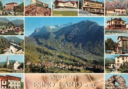 Cartolina Esino Lario vedute panorama 1974 (Como) | Immagine principale