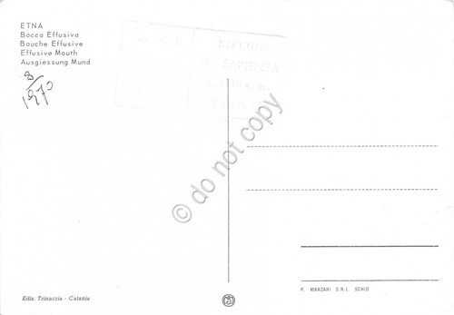 Cartolina Etna Bocca effusiva (Catania) | Immagine Gallery 2