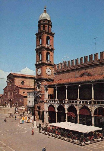 Cartolina Faenza Pasticceria gelateria Centrale terrazzo estivo anni '80 | Immagine principale