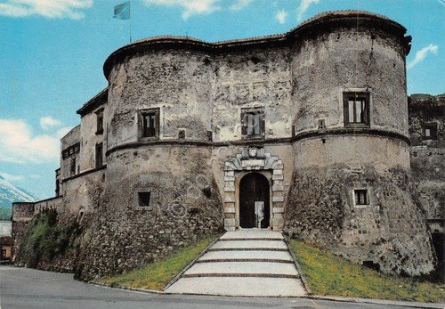 Cartolina Faicchio Castello entrata anni '80