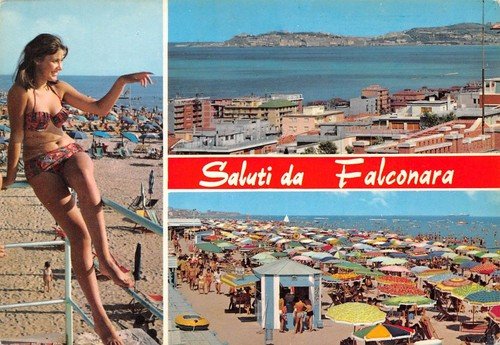 Cartolina Falconara Pin up spiaggia Vedutine (Ancona) | Immagine principale