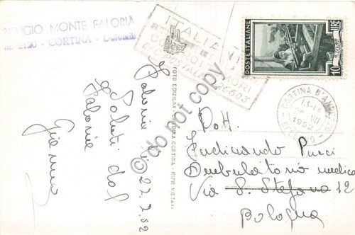 Cartolina Faloria Rifugio Ristorante Stazione Funivia 1952 | Immagine Gallery 2