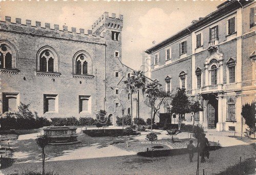 Cartolina Fano Giardino Malatestiano 1958