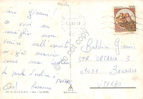 Cartolina Fano vedute 1982 (Pesaro) | Immagine Gallery 2