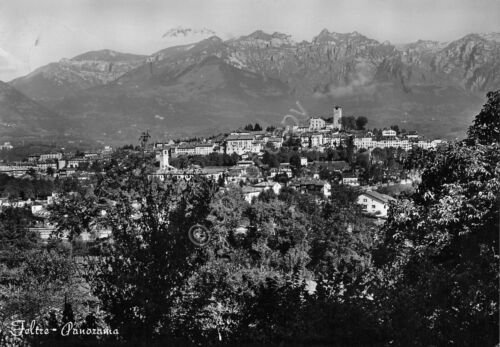 Cartolina Feltre Panorama anni '50 (Belluno)